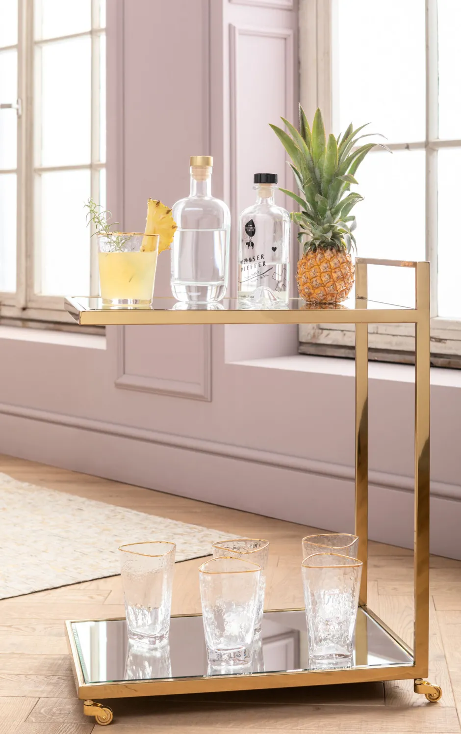 KARE Servierwagen Classy Gold