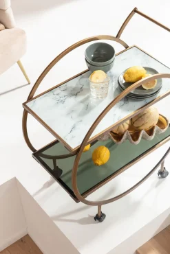 KARE Servierwagen Loft Brass