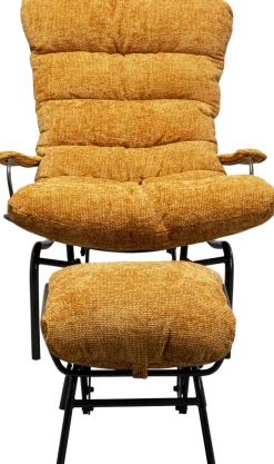 KARE Sessel + Hocker Vienna Swing Gelb