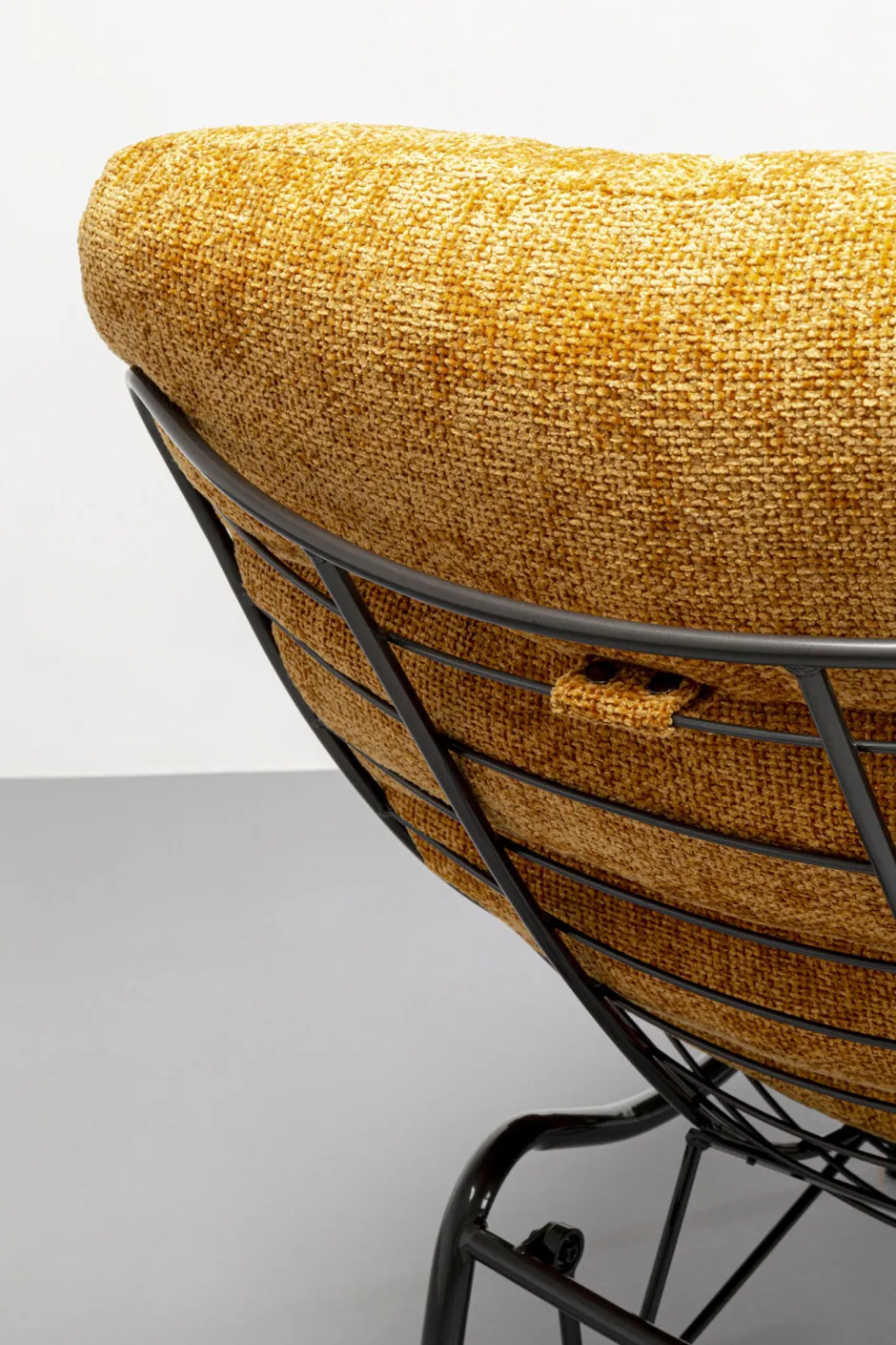 KARE Sessel + Hocker Vienna Swing Gelb