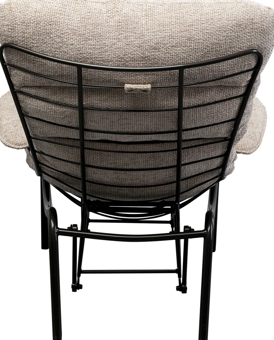 KARE Sessel + Hocker Vienna Swing Beige