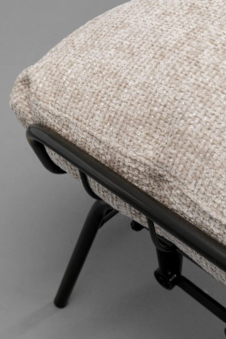 KARE Sessel + Hocker Vienna Swing Beige