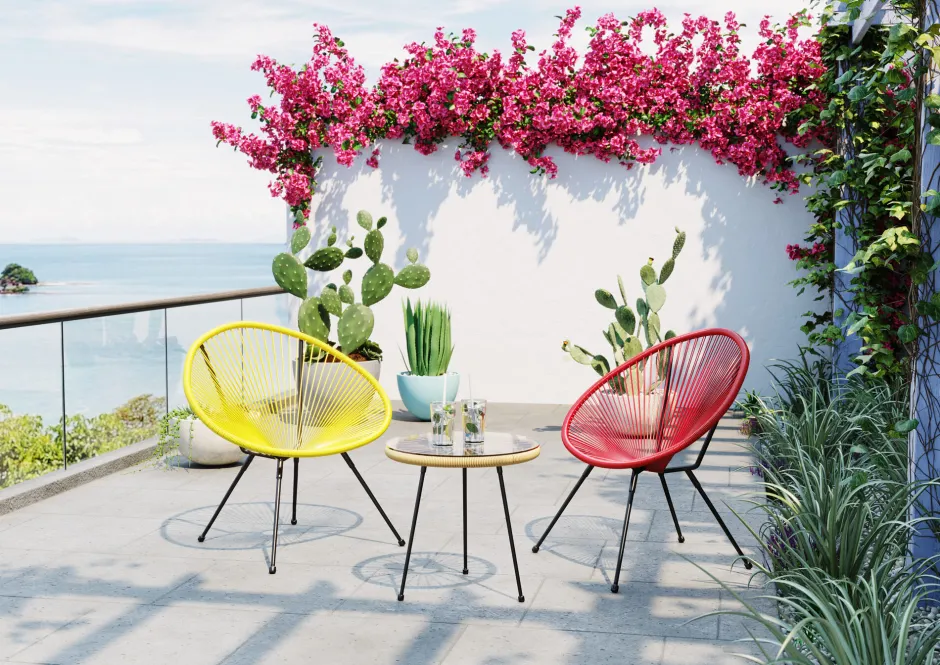 KARE Sessel Acapulco Cherry