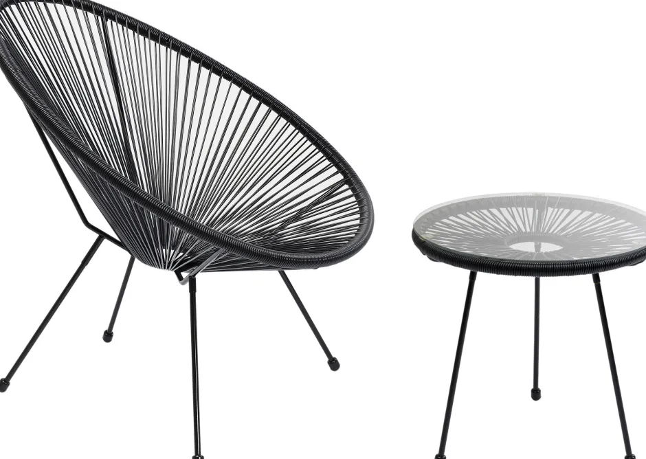 KARE Sessel Acapulco Mono Schwarz