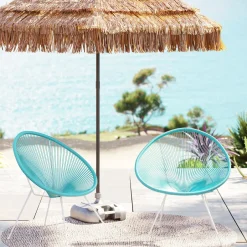 KARE Sessel Acapulco Türkis 2/Set