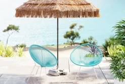 KARE Sessel Acapulco Türkis 2/Set