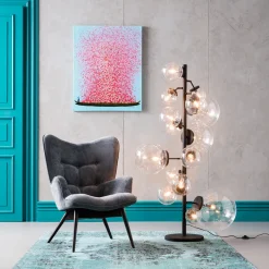 KARE Sessel Black Vicky Velvet Grau