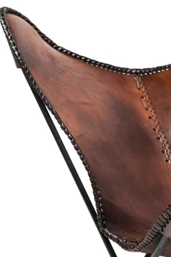 KARE Sessel Butterfly Brown Econo