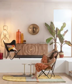 KARE Sessel California Leder Schwarz