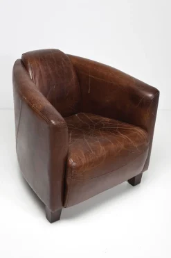 KARE Sessel Cigar Lounge Brown