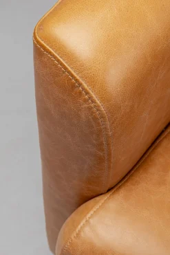 KARE Sessel Cigar Lounge Smart Leder Hellbraun