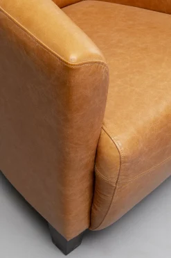 KARE Sessel Cigar Lounge Smart Leder Hellbraun