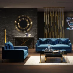 KARE Sessel Lullaby Petrol