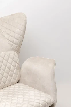 KARE Sessel Tudor Velvet Creme