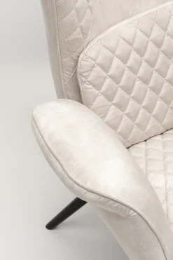 KARE Sessel Tudor Velvet Creme