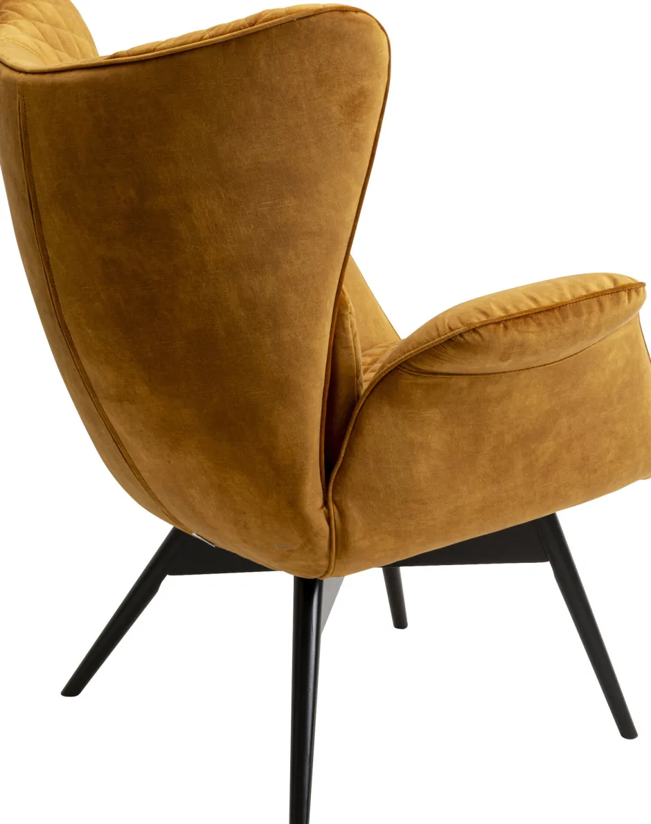 KARE Sessel Tudor Velvet Goldbraun