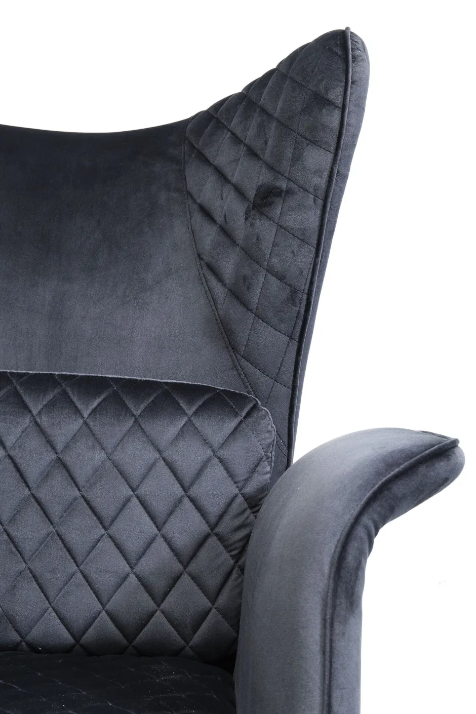 KARE Sessel Tudor Velvet Schwarz