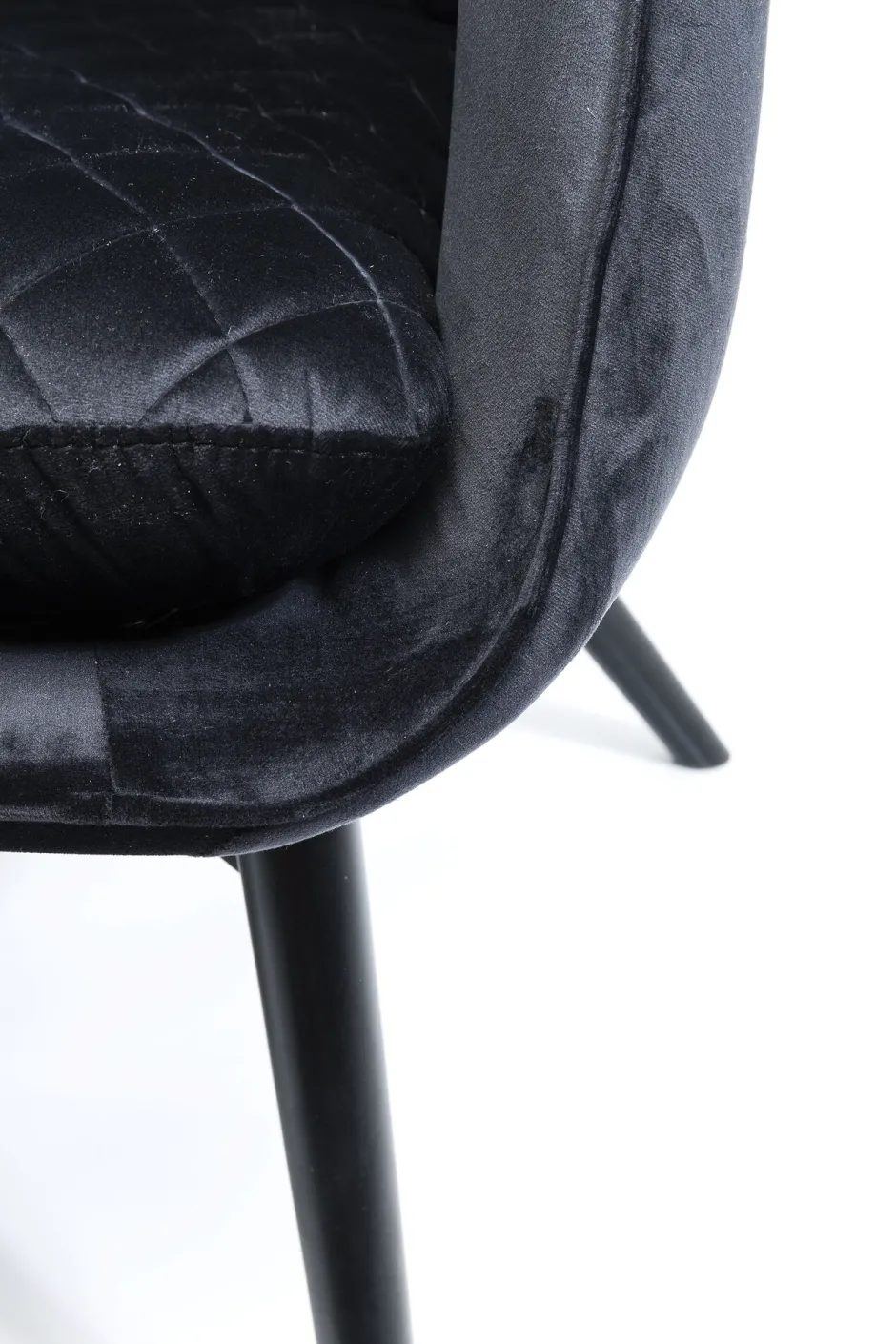 KARE Sessel Tudor Velvet Schwarz