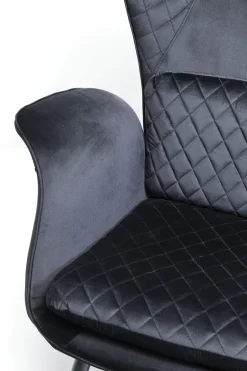 KARE Sessel Tudor Velvet Schwarz