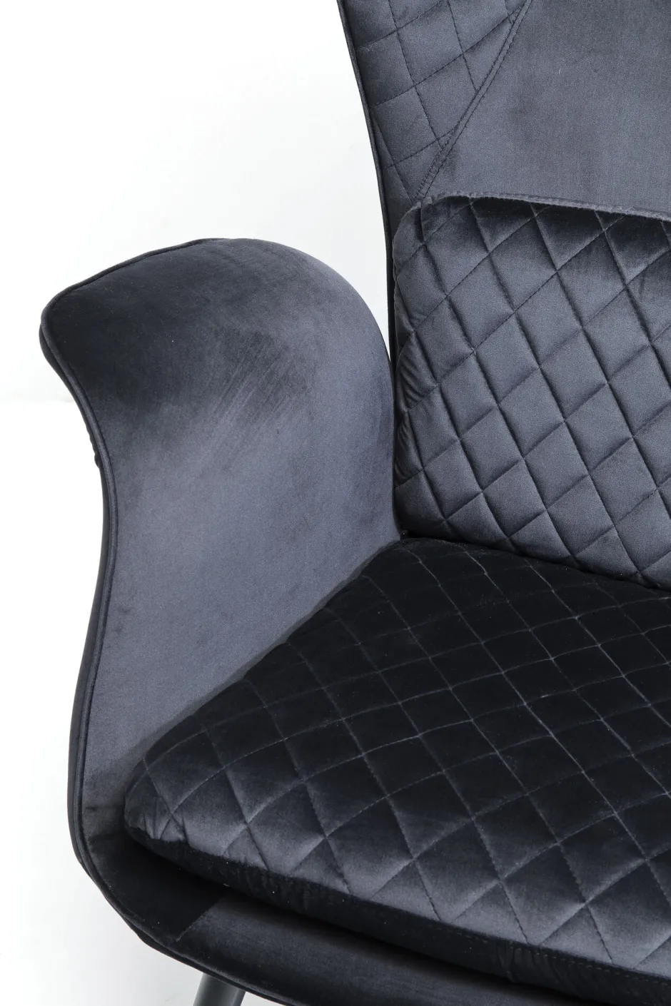 KARE Sessel Tudor Velvet Schwarz