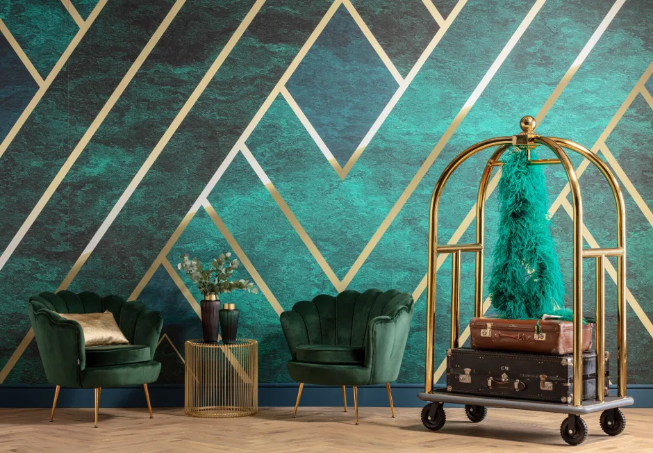 KARE Sessel Water Lily Dunkelgrün