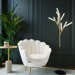 KARE Sessel Water Lily Gold Beige