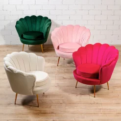 KARE Sessel Water Lily Gold Beige