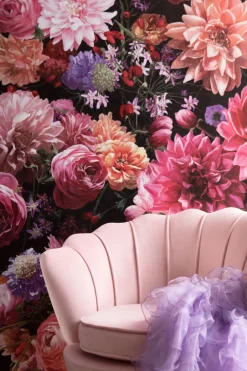 KARE Sessel Water Lily Gold Rosa