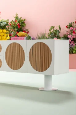 KARE Sideboard Atomic Weiß 183x76cm