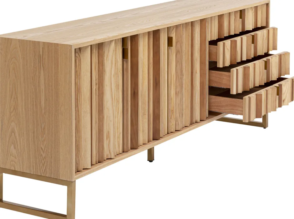 KARE Sideboard Concertina Natur 186x74cm