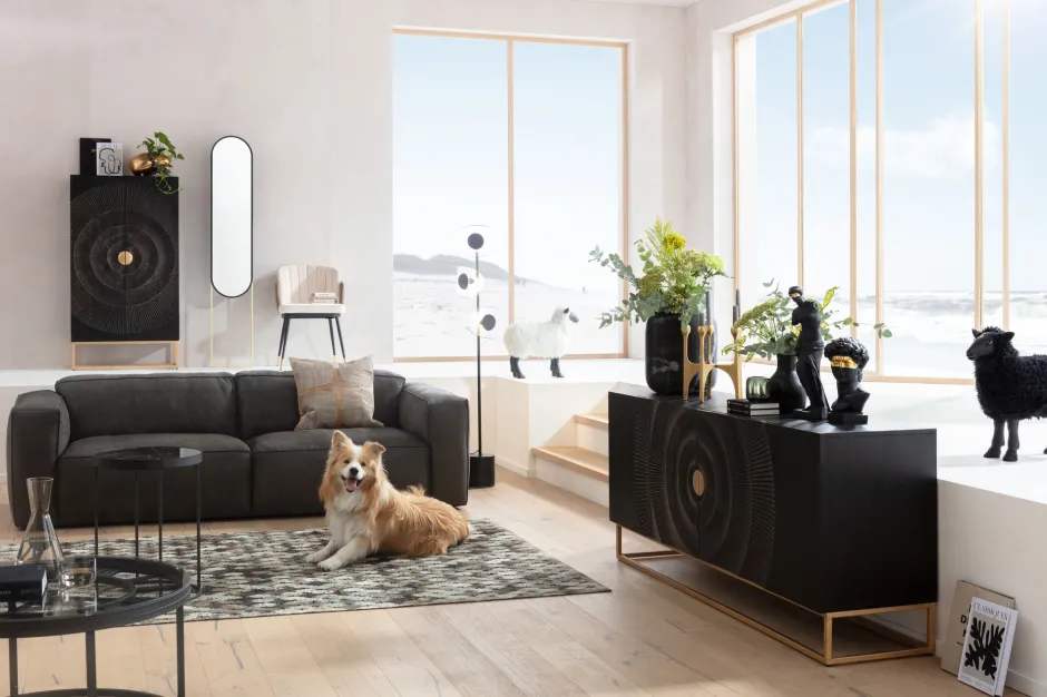 KARE Sideboard Madeira Dunkel 177x75cm