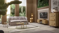 KARE Sofa Boheme 3,5 Sitzer greige 230cm