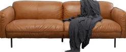 KARE Sofa Calgary Smart Leder Hellbraun 228cm