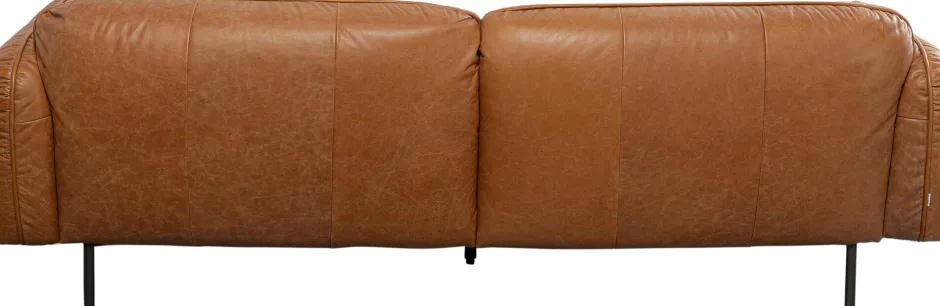 KARE Sofa Calgary Smart Leder Hellbraun 228cm