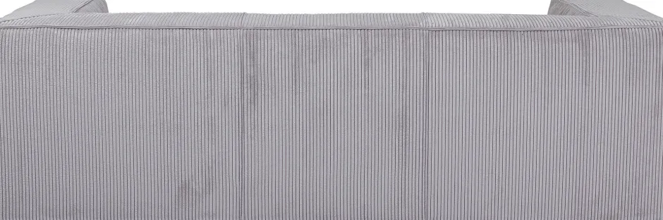 KARE Sofa Cubetto Cord 3-Sitzer Hellgrau 220cm