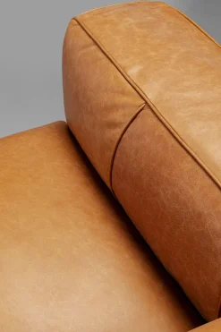 KARE Sofa Cubetto Smart Leder Hellbraun 220cm