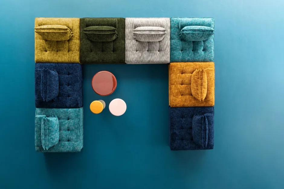 KARE Sofa Element Portofino Dunkelgrün