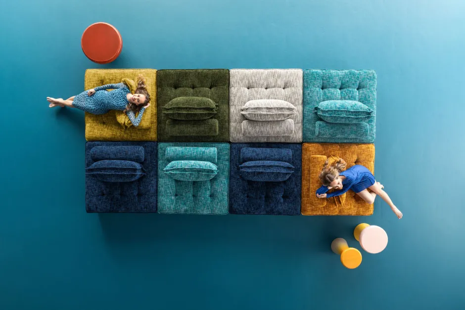 KARE Sofa Element Portofino Dunkelgrün