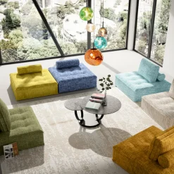 KARE Sofa Element Portofino Hellblau
