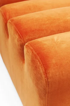 KARE Sofa Element Wave Orange
