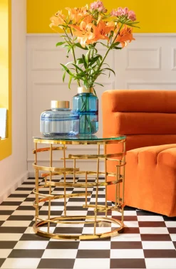 KARE Sofa Element Wave Orange