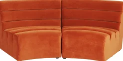 KARE Sofa Element Wave Orange