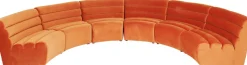 KARE Sofa Element Wave Orange