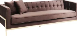 KARE Sofa Loft 3-Sitzer Braun