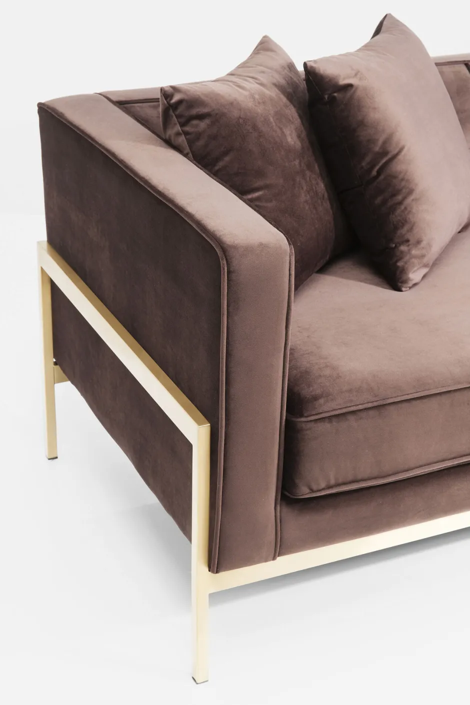 KARE Sofa Loft 3-Sitzer Braun