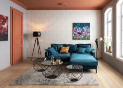 KARE Sofa Lullaby 2-Sitzer Petrol