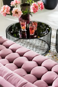 KARE Sofa Milchbar 3-Sitzer Velvet Rose