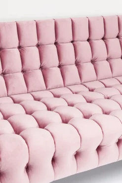 KARE Sofa Milchbar 3-Sitzer Velvet Rose