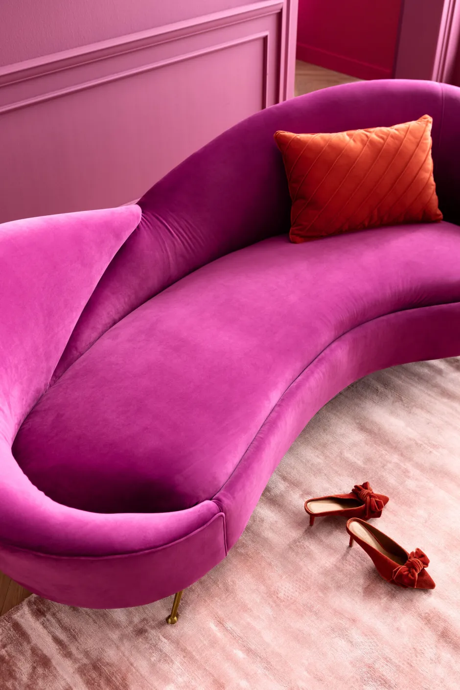 KARE Sofa Night Fever 3-Sitzer Lila