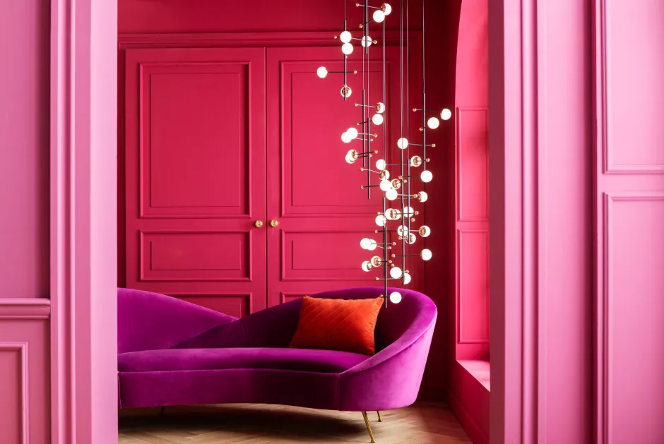 KARE Sofa Night Fever 3-Sitzer Lila